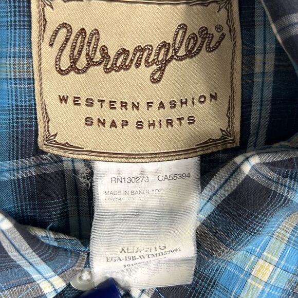 🔥🔥 Vintage WRANGLER PEARL SNAP Short Sleeve Cowboy Shirt Men Sz XL - PERFECT - Picture 6 of 6